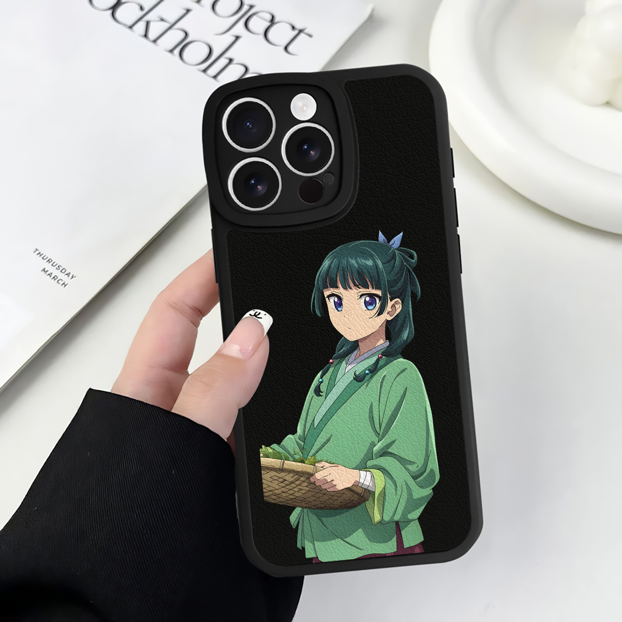 薬屋のひとりごと The Apothecary Diaries 【iPhone 16シリーズ対応】シリコンスマホケース（レザー調） 材質：シリコン